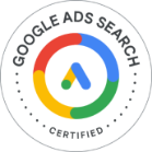 A Google Ads Search certified badge to show that Northbase has achieved Google Accreditation in Google Adwords Search Management